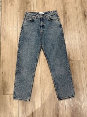 Zara High-Rise Women’s Jeans - Medium Blue